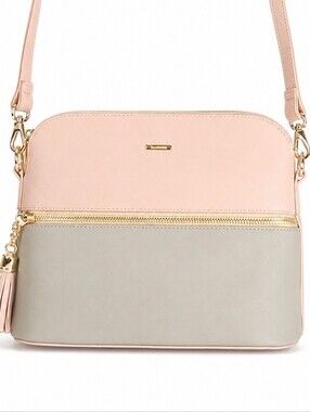 👜 LOVEVOOK Colorblock Crossbody Bag Blush & Sage | Adjustable Strap | NWOT